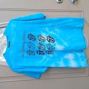 The Rolling Stones 2022 Hot Lips Design Tie-Dye Tee S